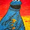 Oil Pastel of Cookie Monster by Art with a Heart volunteer artist Aisling Millar.
For a 13 year old girl at Wolfson Children's Hospital.