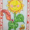 Door sign pen drawing by Art with a Heart volunteer artist Patsy Moore.  For a girl at Wolfson Children's Hospital.