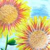 Sunflowers painting by Art with a Heart volunteer artist Aisling Millar. For a 17 year old girl at Wolfson Children's Hospital.