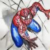 Painting of Spiderman for a 12 year old boy at Wolfson Children's Hospital by Art with a Heart artist Lori Presto.