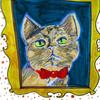 Painting of a patient's cat at Wolfson Children's Hospital by Art with a Heart artist Cheryl Borja.