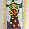 Halloween doorsign for a patient at Wolfson Children's Hospital by Art with a Heart volunteer artist Patsy Moore.