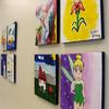 Patient art on canvas at the Aetna Building Jacksonville, Florida.