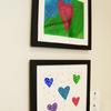 Framed patient art in the Ronald McDonald Room at Wolfson Children's Hospital Jacksonville, Florida.