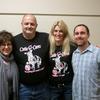 Lori Guadagno, Jimmy and Kerrie Carter and Josh Bergesen at Mandarin Christin School's fundraiser for Art with a Heart in Healthcare.