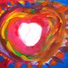 "Heartburst" - Painting by a patient at  Wolfson Children's Hospital.