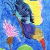 "Butterfly on Flower" - Painting by a patient at  Wolfson Children's Hospital.