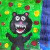 "Wild Bear" - Painting by a patient at  Nemours Children's Clinic.