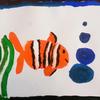 "Clown Fish" - Painting by a patient at Nemours Children's Clinic.